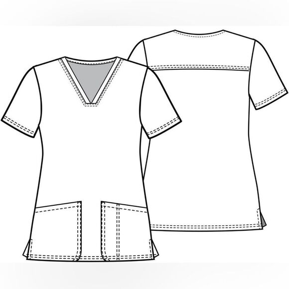 Disney Tooniforms Lady and the Tramp/Aristocats Neck Scrub Top NEW Medium - Picture 16 of 16